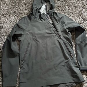 Lululemon Dark Olive Hooded Tech Jacket